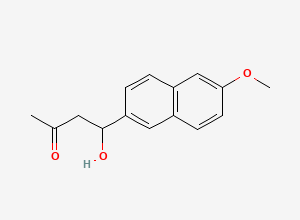 Two-dimensional chemical structure of Nabumetone 4-Hydroxy, CAS 98386-83-5