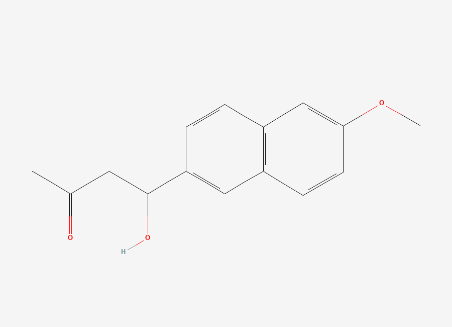 Two-dimensional chemical structure of Nabumetone 4-Hydroxy, CAS 98386-83-5