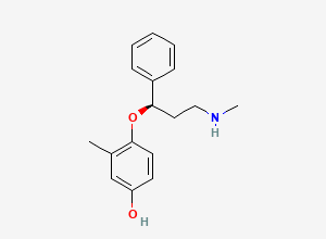 Two-dimensional chemical structure of 4'-Hydroxy Atomoxetine, CAS 435293-66-6