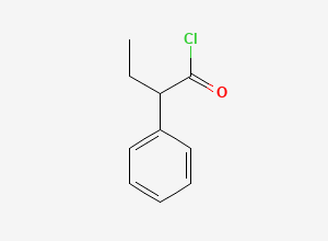 Two-dimensional chemical structure of 2-Phenylbutyryl chloride