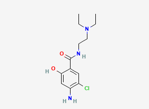 Two-dimensional chemical structure of Metoclopramide EP Impurity F (Free Base), CAS 38339-95-6