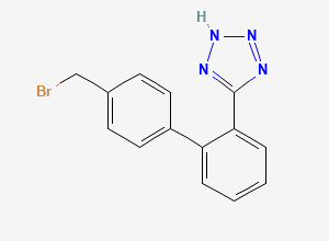 Two-dimensional chemical structure of Losartan Bromo Impurity, CAS 138402-33-2
