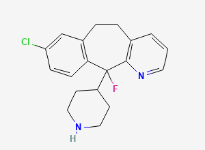 Two-dimensional chemical structure of Desloratadine EP Impurity A (Free Base), CAS 298220-99-2