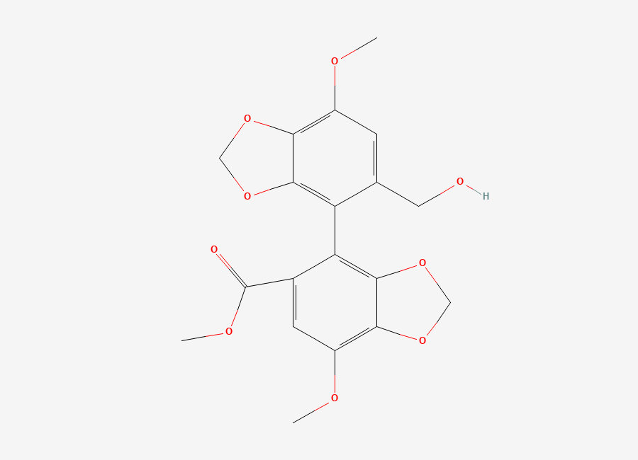 Two-dimensional chemical structure of Bicyclol