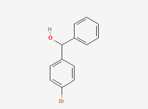 Two-dimensional chemical structure of p-Bromobenzhydryl alcohol