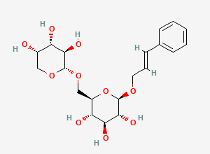 Two-dimensional chemical structure of Rosavin