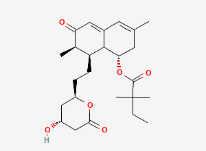 Two-dimensional chemical structure of 6-Oxo Simvastatin