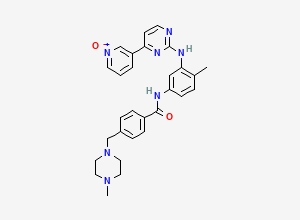 Two-dimensional chemical structure of Imatinib Pyridine-N-Oxide Impurity, CAS 571186-92-0