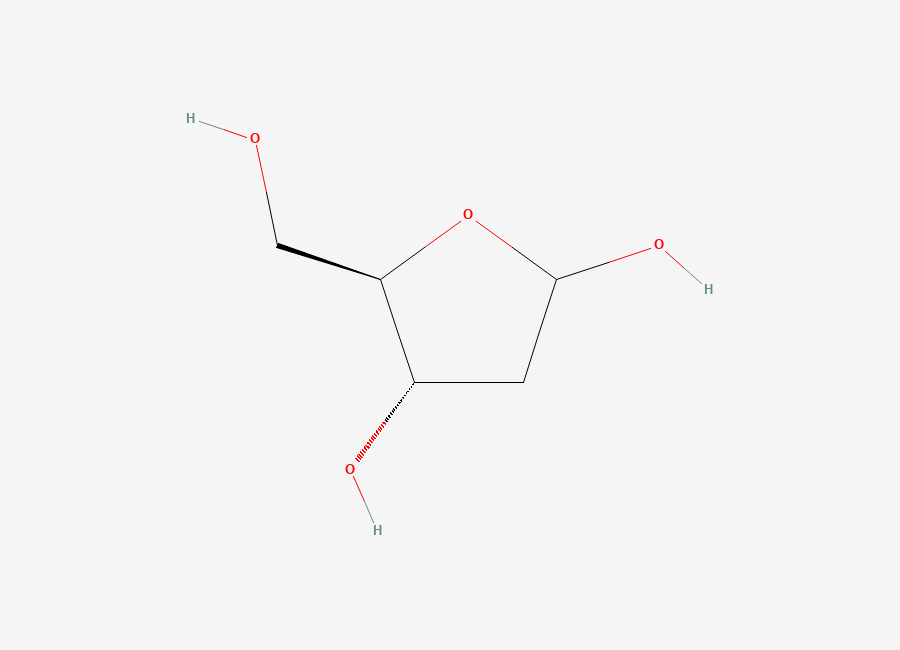 Two-dimensional chemical structure of Deoxyribose