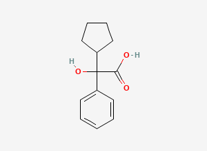 Two-dimensional chemical structure of Glycopyrrolate EP Impurity J, CAS 427-49-6