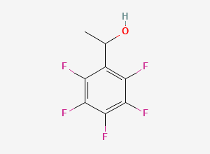 Two-dimensional chemical structure of 1-(Pentafluorophenyl)ethanol