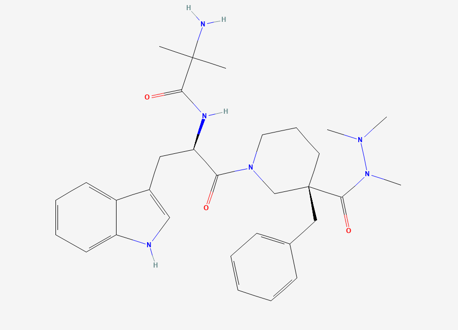 Two-dimensional chemical structure of Anamorelin