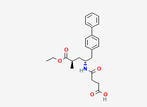Two-dimensional chemical structure of Sacubitril-(2R,4R)-Isomer, CAS 2259708-00-2
