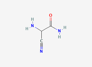 Two-dimensional chemical structure of 2-Amino-2-cyanoacetamide