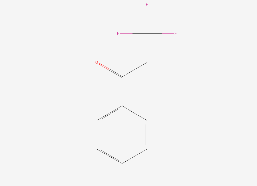 Two-dimensional chemical structure of 3,3,3-Trifluoro-1-phenylpropan-1-one