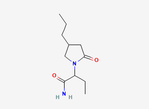 Two-dimensional chemical structure of rac-Brivaracetam