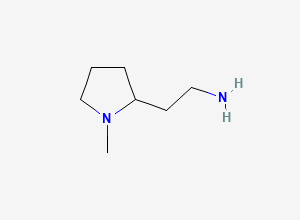 Two-dimensional chemical structure of 2-(2-Aminoethyl)-1-methylpyrrolidine