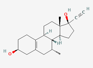 Two-dimensional chemical structure of 3beta-Hydroxytibolone