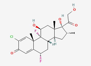 Two-dimensional chemical structure of Halometasone, CAS 50629-82-8