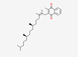 Two-dimensional chemical structure of Phytonadione, (Z)-