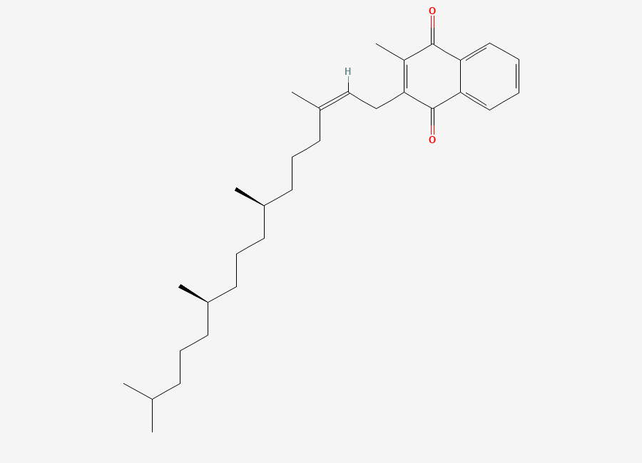 Two-dimensional chemical structure of Phytonadione, (Z)-