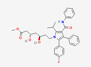 Two-dimensional chemical structure of (3S,5R)-Atorvastatin Methyl Ester, CAS 1429437-85-3
