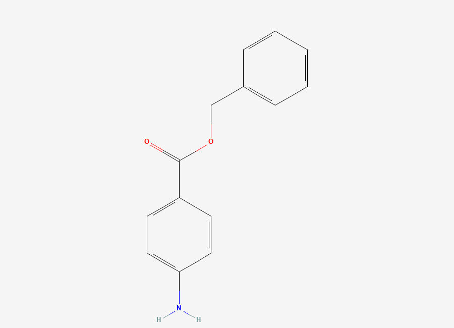 Two-dimensional chemical structure of Benzyl p-aminobenzoate