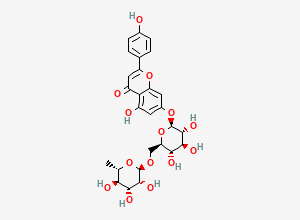 Two-dimensional chemical structure of Diosmin EP Impurity C / Isorhoifolin / Diosmin BP Impurity C, CAS 552-57-8