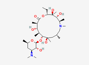 Two-dimensional chemical structure of Azithromycin EP Impurity J, CAS 117693-41-1