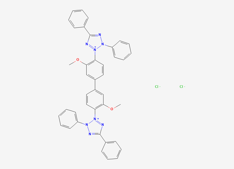 Two-dimensional chemical structure of Tetrazolium blue