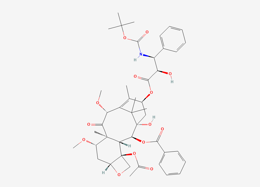 Two-dimensional chemical structure of Cabazitaxel