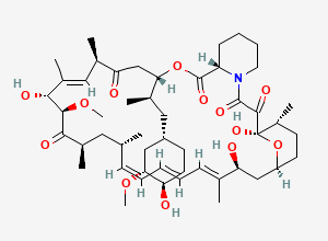 Two-dimensional chemical structure of 16-O-demethylrapamycin, CAS 151519-50-5