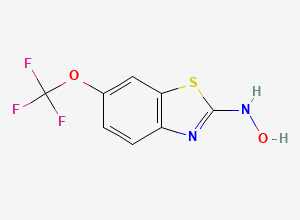 Two-dimensional chemical structure of N-Hydroxy Riluzole, CAS 179070-90-7