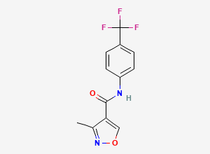 Two-dimensional chemical structure of Leflunomide EP Impurity E/ Leflunomide BP Impurity E/ Teriflunomide Isoxazole Impurity, CAS 208401-20-1