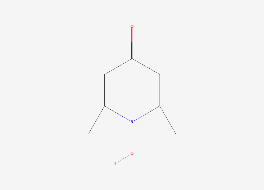 Two-dimensional chemical structure of 1-Hydroxy-2,2,6,6-tetramethyl-4-oxopiperidine