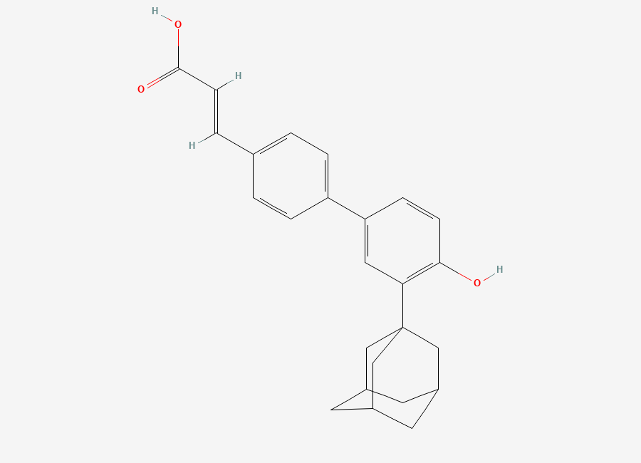 Two-dimensional chemical structure of Adarotene