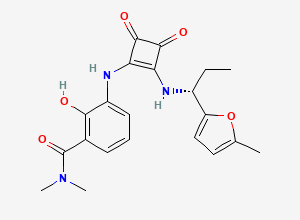Two-dimensional chemical structure of Navarixin Anhydrous