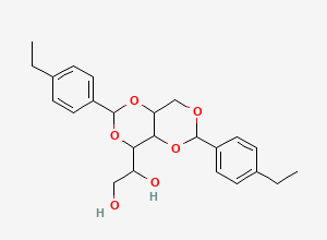 Two-dimensional chemical structure of Bis(4-ethylbenzylidene)sorbitol, CAS 79072-96-1