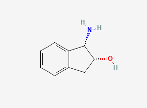 Two-dimensional chemical structure of (1S,2R)-(-)-1-Amino-2-indanol