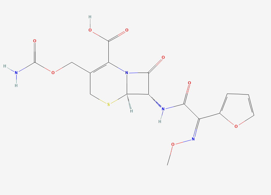 Two-dimensional chemical structure of (6R,7S)-Cefuroxime Isomer