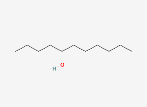 Two-dimensional chemical structure of 5-Undecanol
