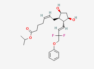 Two-dimensional chemical structure of Tafluprost, CAS 209860-87-7