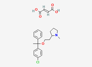 Two-dimensional chemical structure of Clemastine fumarate salt