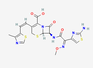 Two-dimensional chemical structure of Cefditoren