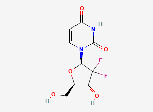 Two-dimensional chemical structure of Gemcitabine EP Impurity C, CAS 114248-23-6