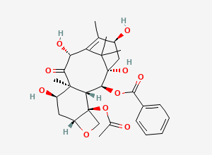 Two-dimensional chemical structure of 7-epi-10-Deacetylbaccatin III