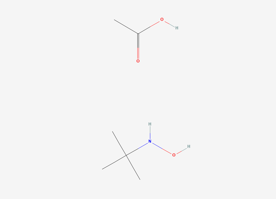 Two-dimensional chemical structure of tert-Butylhydroxylamine acetate