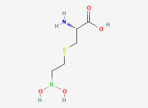 Two-dimensional chemical structure of S-(2-boronoethyl)-L-cysteine
