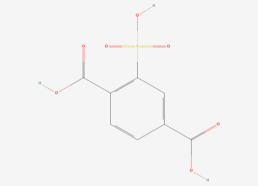 Two-dimensional chemical structure of 2-sulfoterephthalic Acid