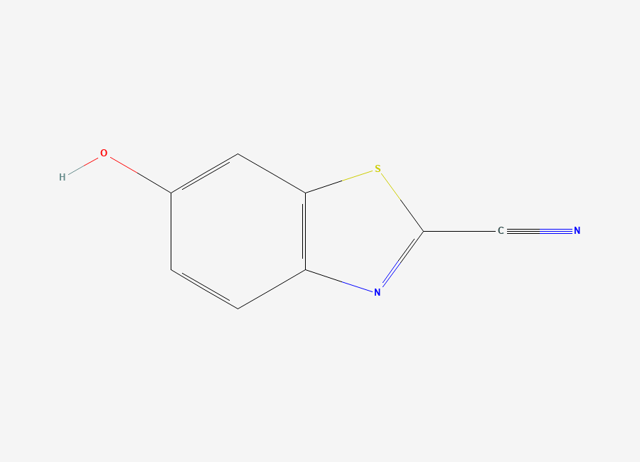 Two-dimensional chemical structure of 2-Cyano-6-hydroxybenzothiazole